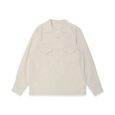 T.T Taiga Takahashi Lot.101 Open Collar Shirt "Light Gray"