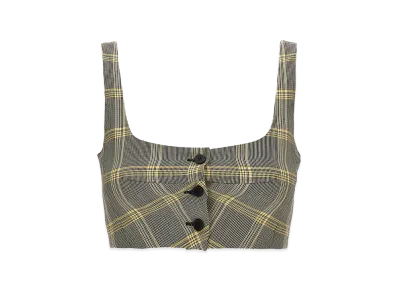 MARNI Women's Top Cropped Check "Multicolor"