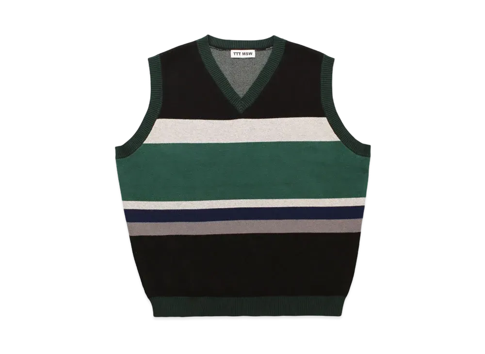 TTT MSW Border Knit Vest "Multi"