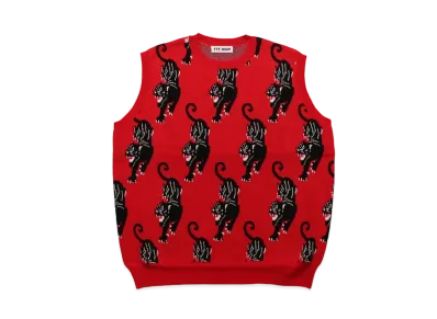 TTT MSW Panther Knit Vest "Red"