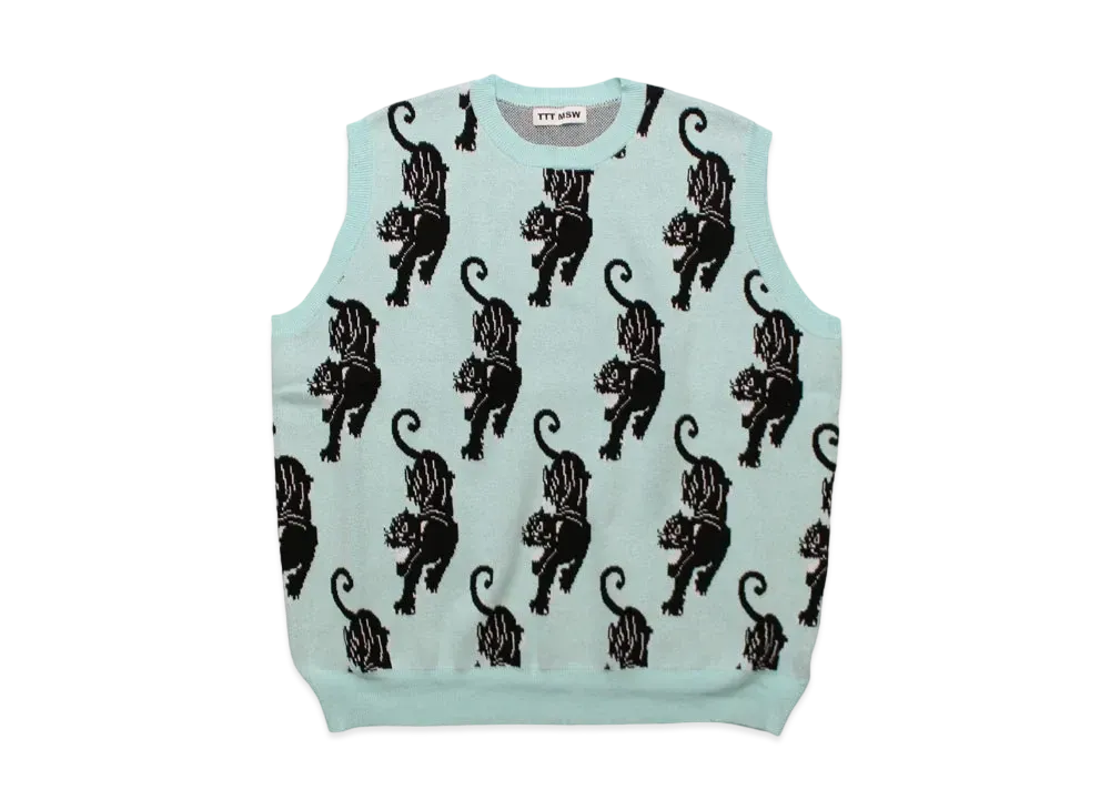 K05079）新品 TTT MSW New Standard Knit Vest Knit vest（RED） | TTTMSW