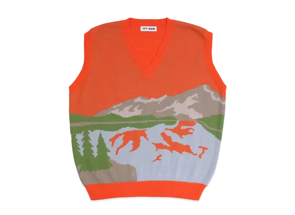 TTT MSW YOSEMITE Knit Vest "Orange"