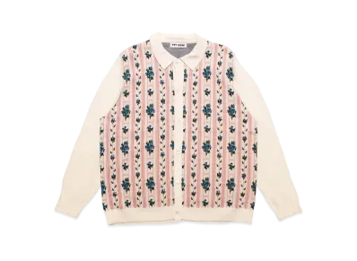 TTT MSW Flower Jacquard Knit Cardigan "White"
