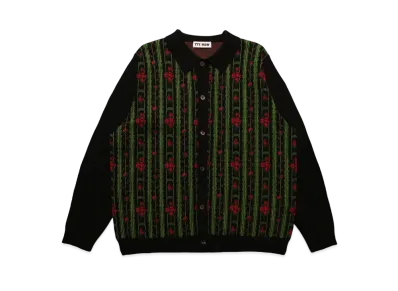 TTT MSW Flower Jacquard Knit Cardigan "Black"