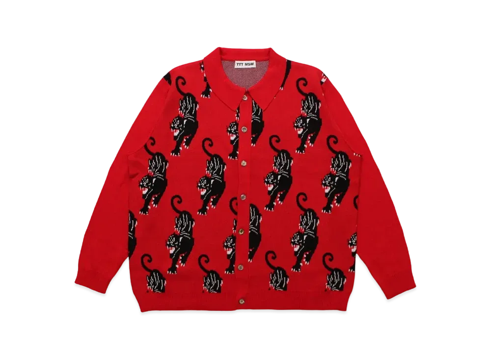 TTT MSW Panther Knit Cardigan "Red"
