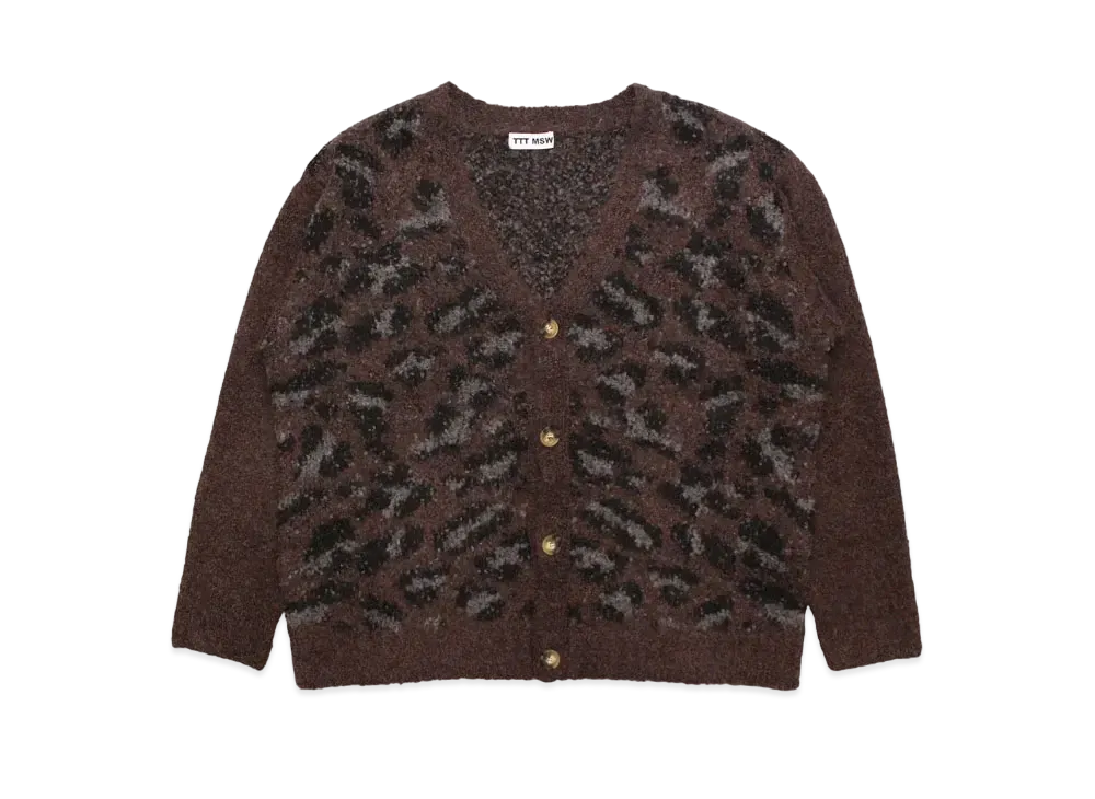 TTT MSW Leopard Knit Cardigan "Brown"