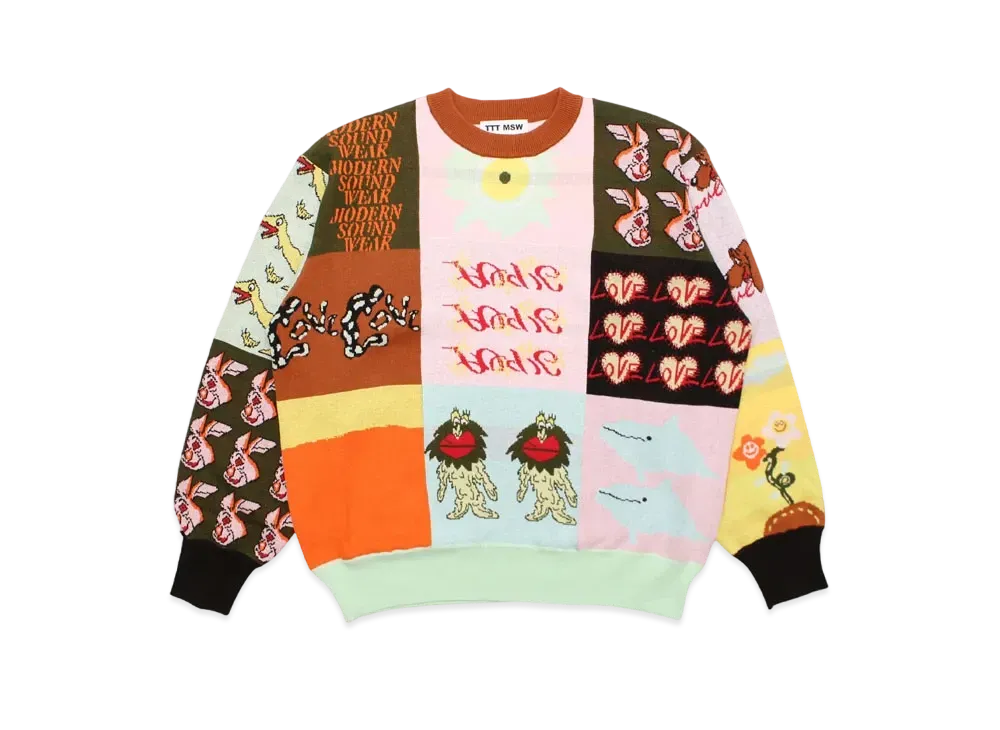 TTT MSW Patchwork Pullover Knit "Multi"