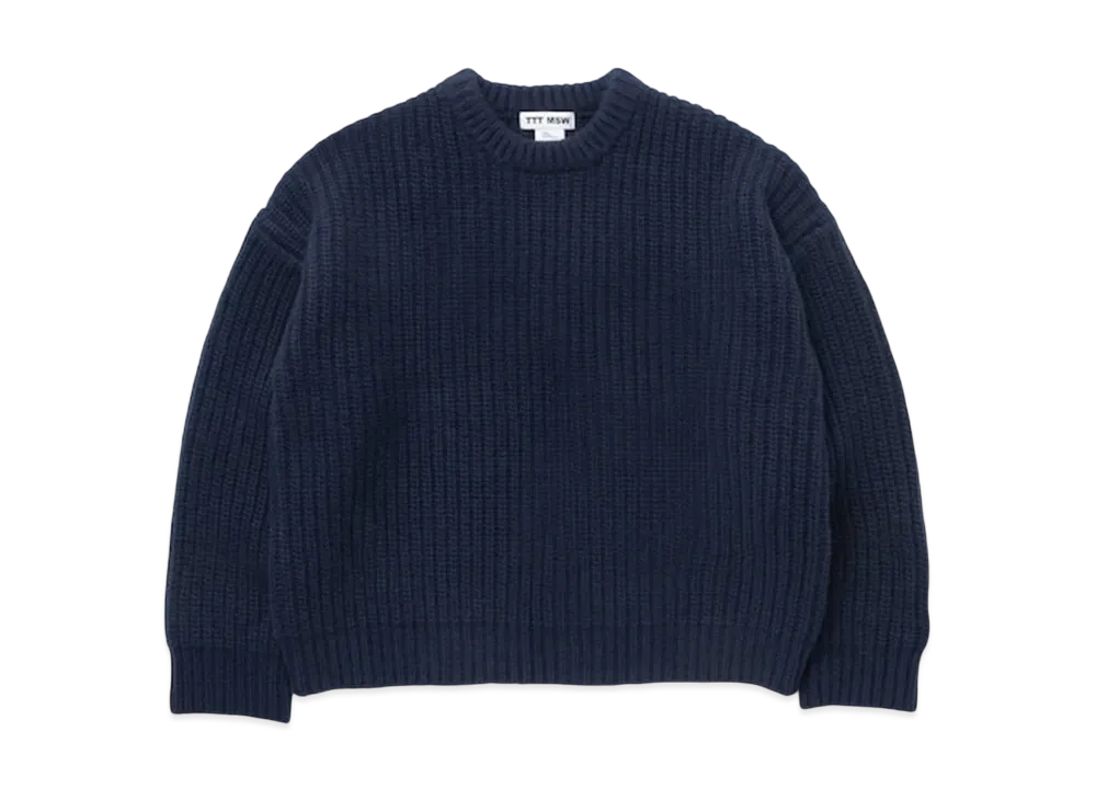 TTT MSW Cashmere Pullover Knit "Navy"
