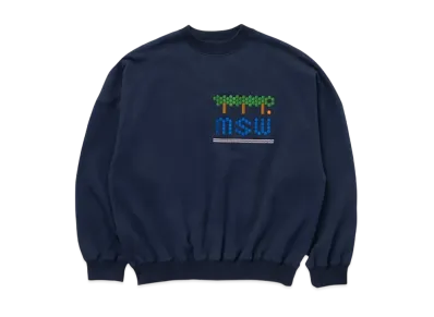 TTT MSW Tree Embroidery Sweat Shirt "Navy"