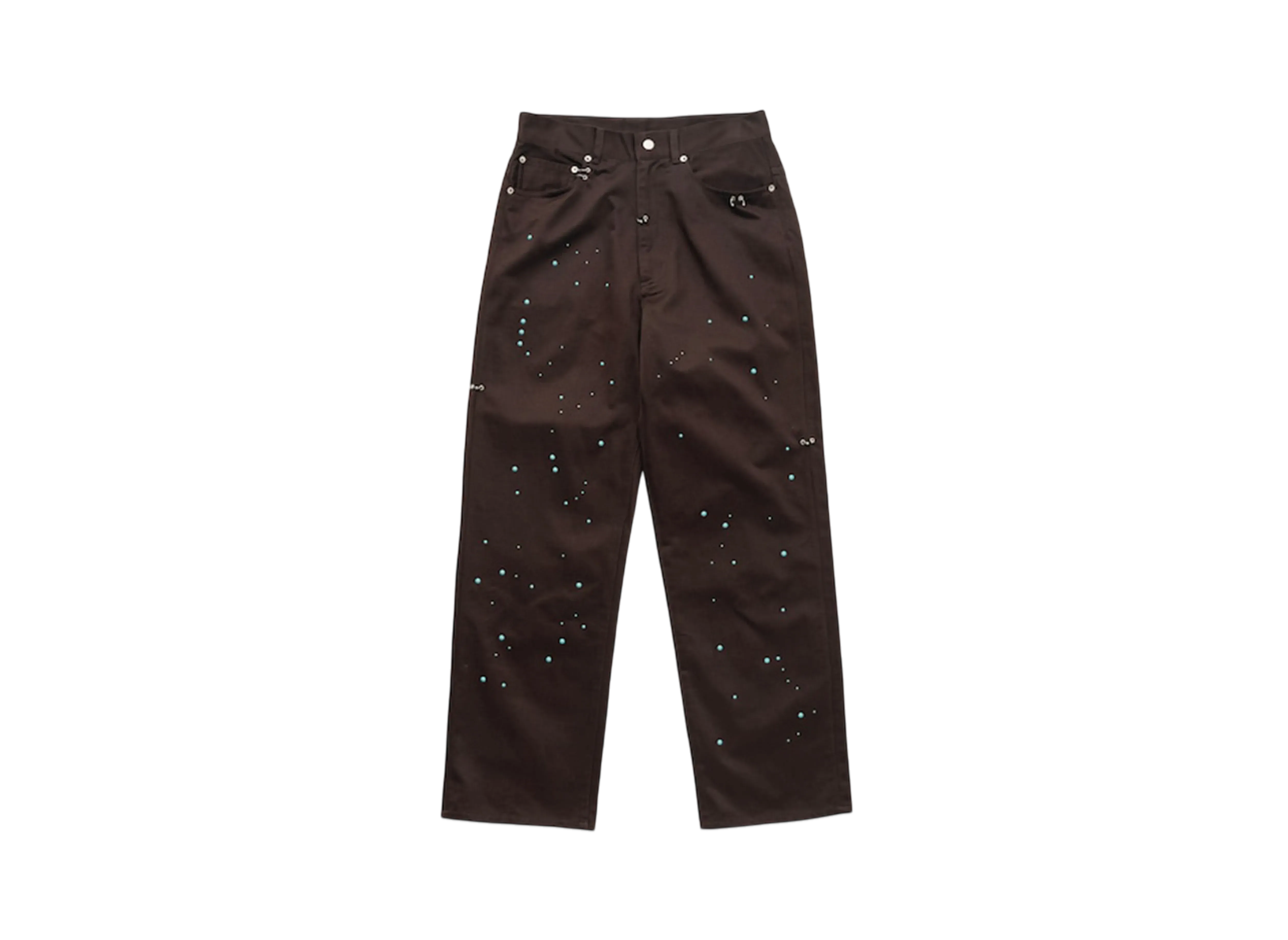 TTT MSW Work Straight Pants W/Pierce "Brown"