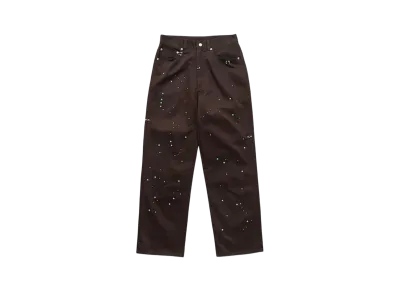 TTT MSW Work Straight Pants W/Pierce "Brown"