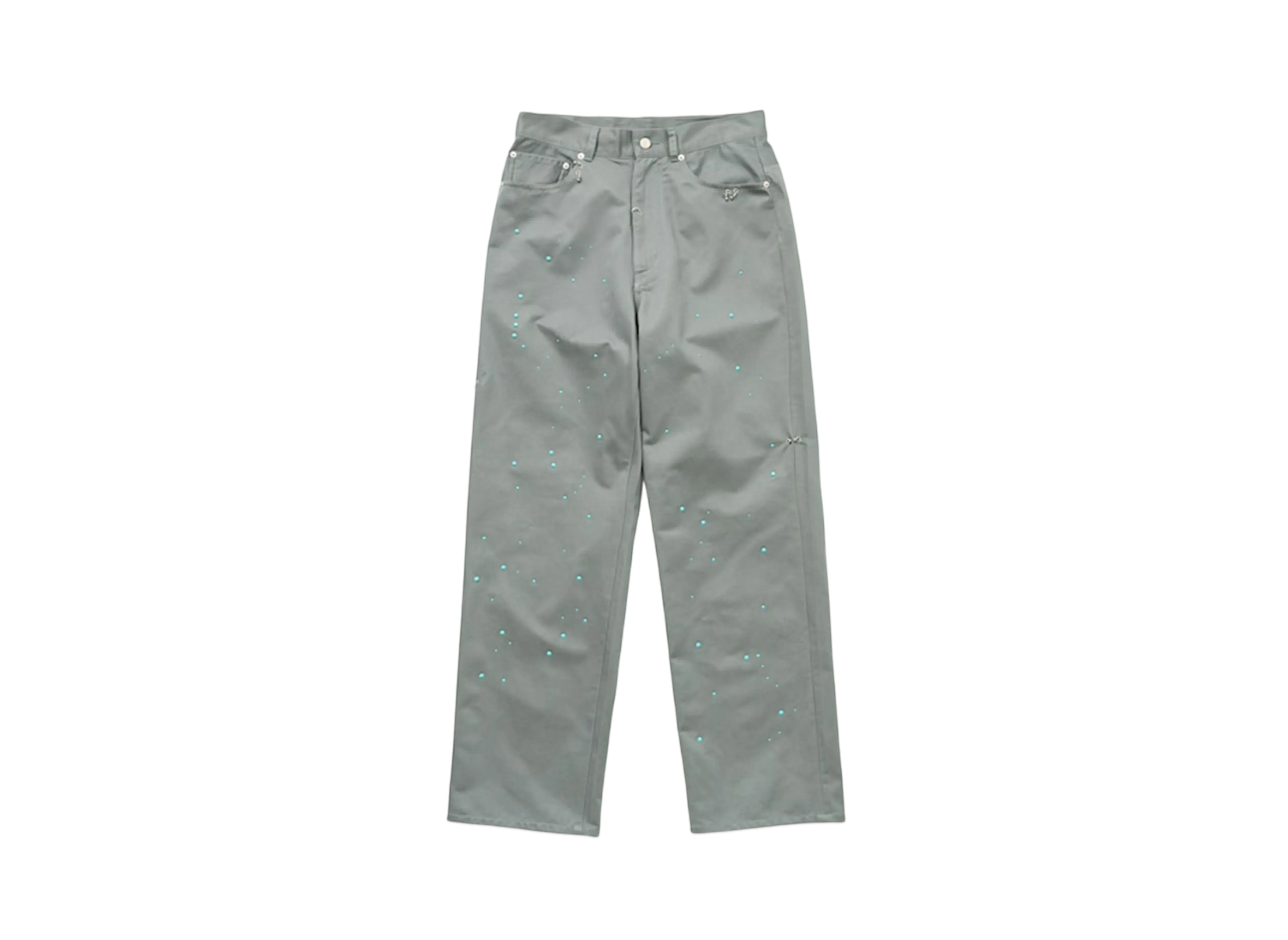 TTT MSW Work Straight Pants W/Pierce Grey
