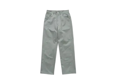 TTT MSW Work Straight Pants W/Pierce Grey