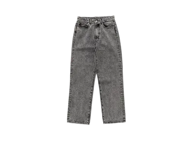 TTT MSW Washed Denim Straight Pants "Black"