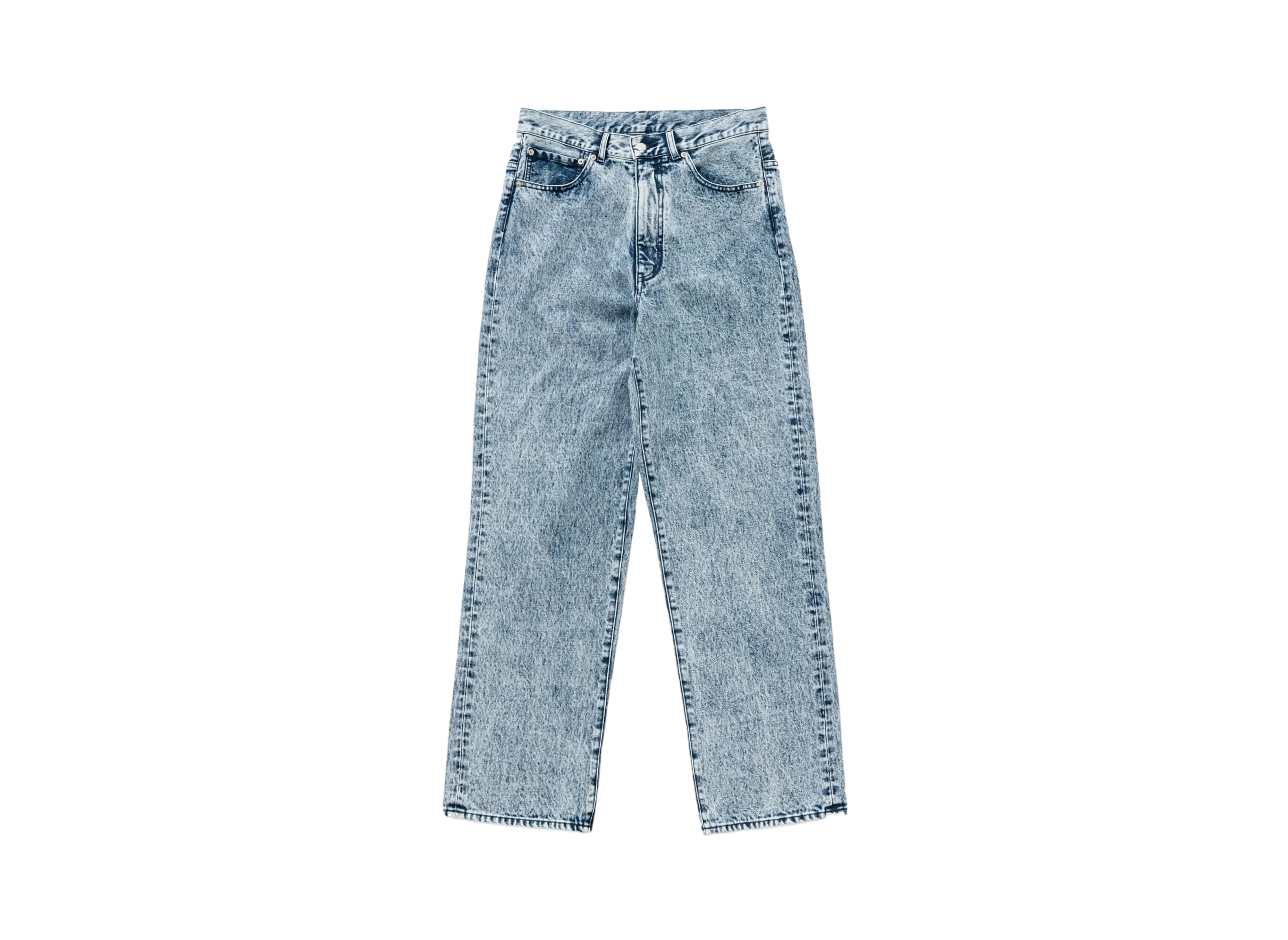 TTT MSW Washed Denim Straight Pants "Indigo"