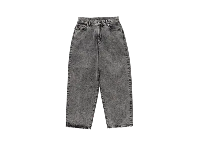 TTT MSW Washed Denim Wide Pants "Black"