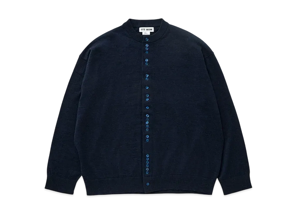 TTT_msw 25ss Crew neck cardigan（NAVY） TTT_msw 25ss Crew neck cardigan（NAVY） - メルカリ