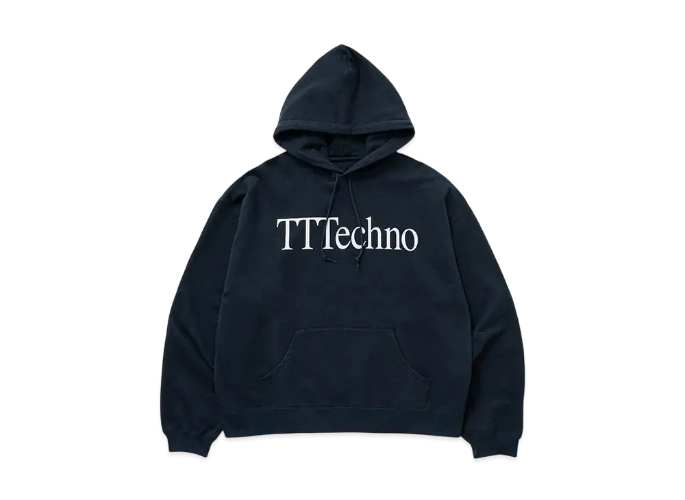 TTT MSW x ICE & TECHNO Logo Hoodie "Navy"