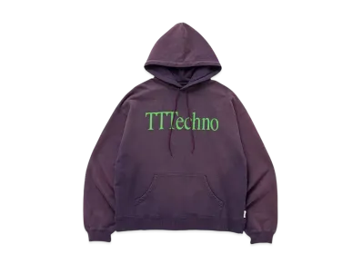TTT MSW x ICE & TECHNO Logo Hoodie "Purple/Fade"