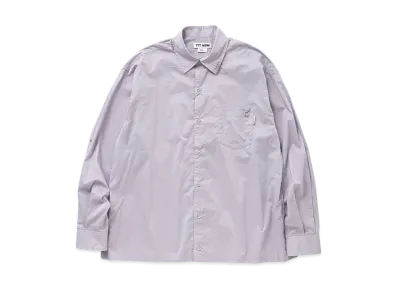 TTT MSW Regular collar shirt w/pierce "Purple"