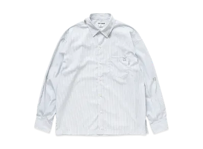 TTT MSW Regular collar shirt w/pierce "Stripe"