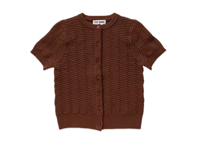 TTT MSW Half sleeve cardigan "Brown"