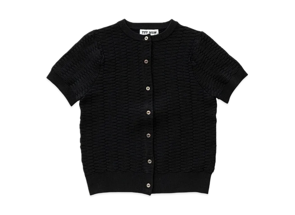 TTT MSW Half sleeve cardigan "Black"