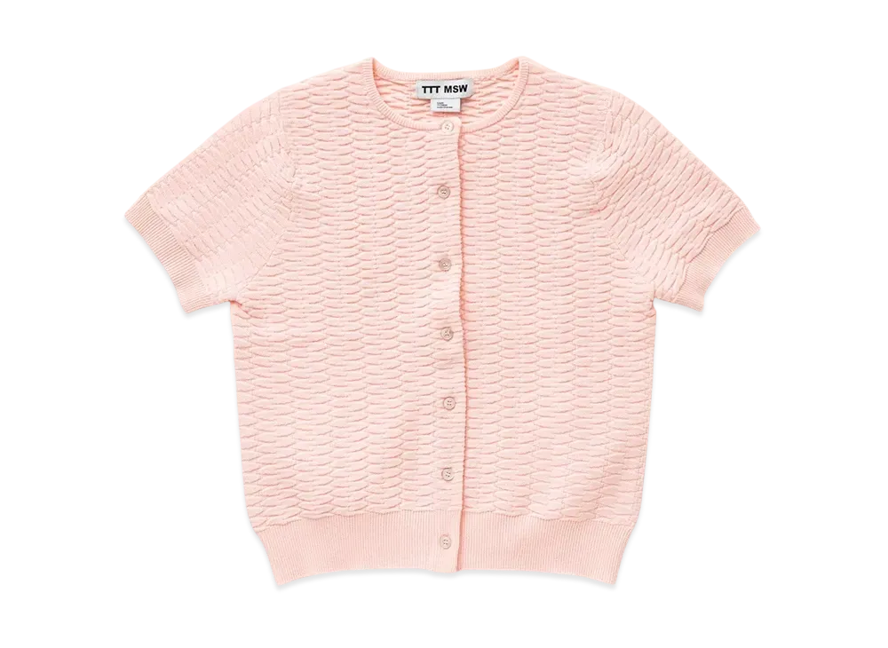TTT MSW Half sleeve cardigan "Pink"