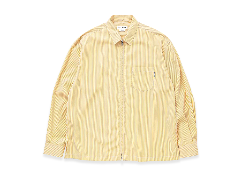 TTTMSW Zip Up Shirt "Yellow Stripe"