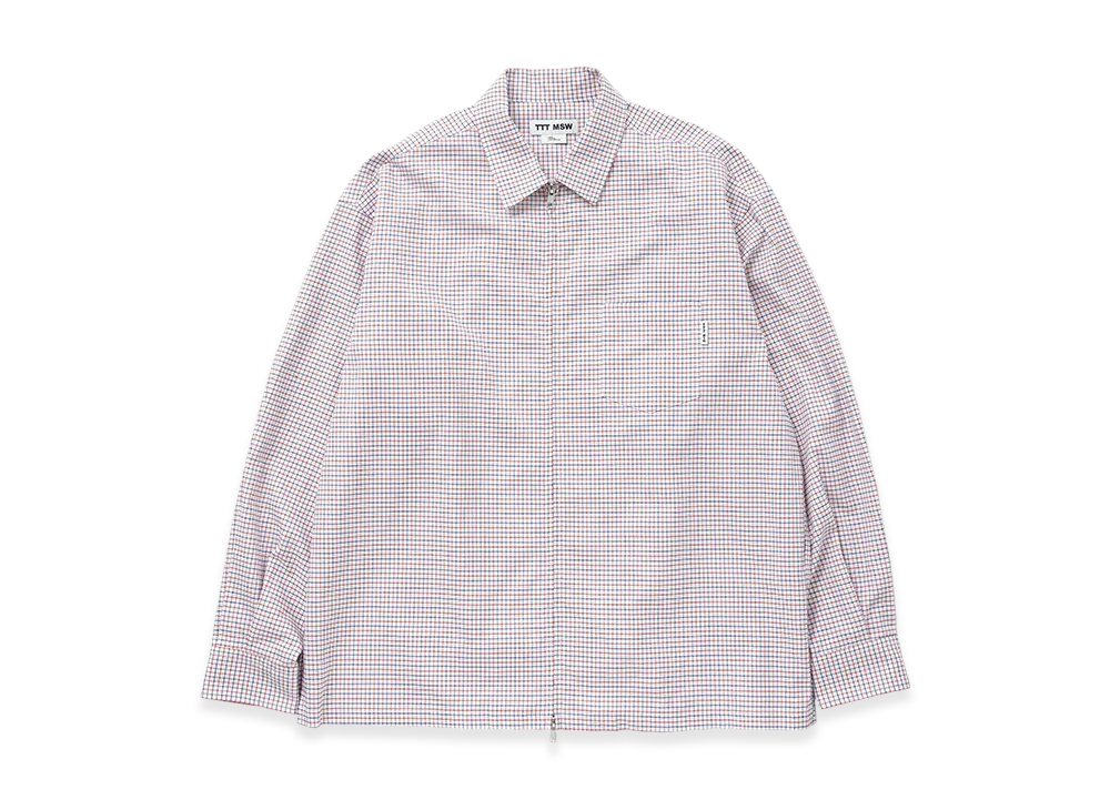 トップス TTT MSW Regular collar shirt stripe/w TTT MSW Regular collar shirt w/pierce 