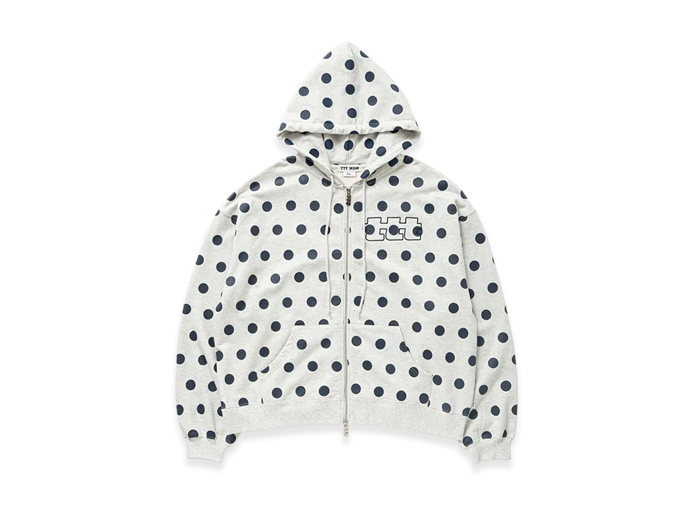 TTTMSW Dot Zip Up Hoodie "Grey"