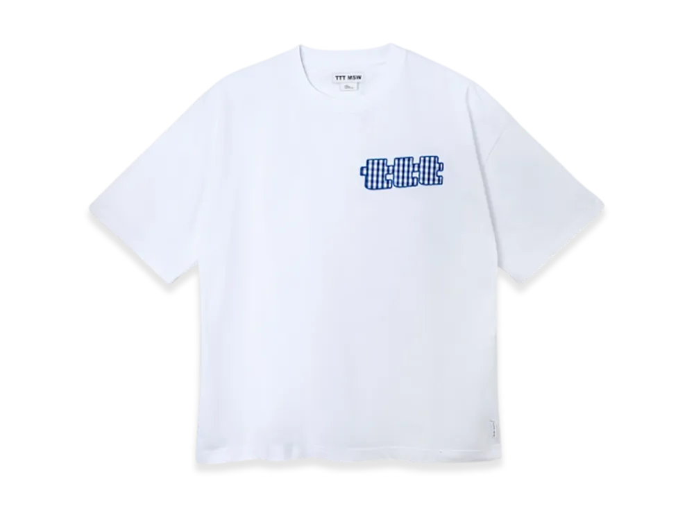 TTTMSW Gingham Check Logo Tee "White"