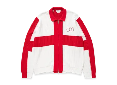 TTTMSW Zip Up Knit Polo "Red"