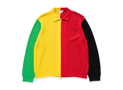 TTTMSW Zip Up Knit Polo "Mulch"