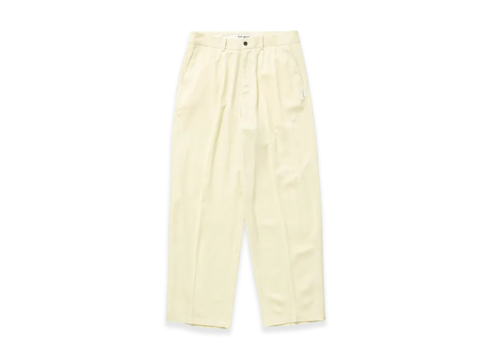 TTTMSW Wool Wide Slacks "Light Yellow"