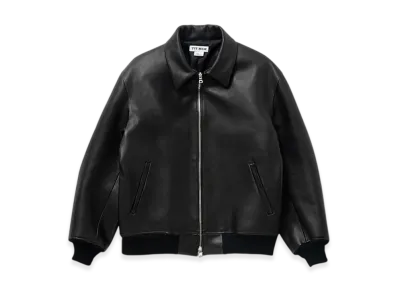 TTTMSW Leather Varsity Jacket "Black"
