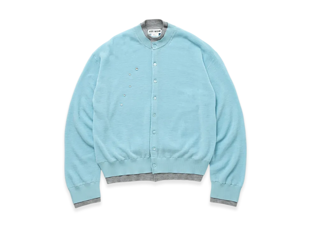 TTTMSW Layered Knit Cardigan "Blue"