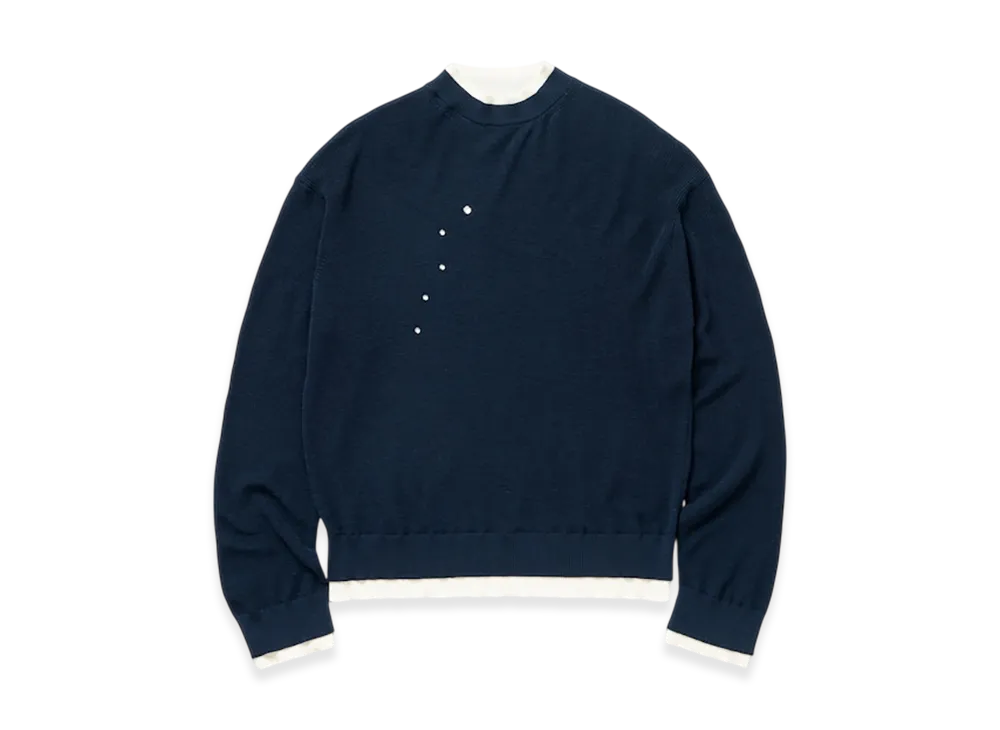 TTTMSW Layered Pull Over Knit "Navy"