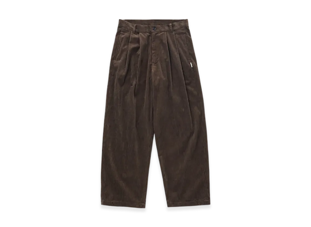 TTTMSW Corduroy 2 Tuck Pants "Brown"