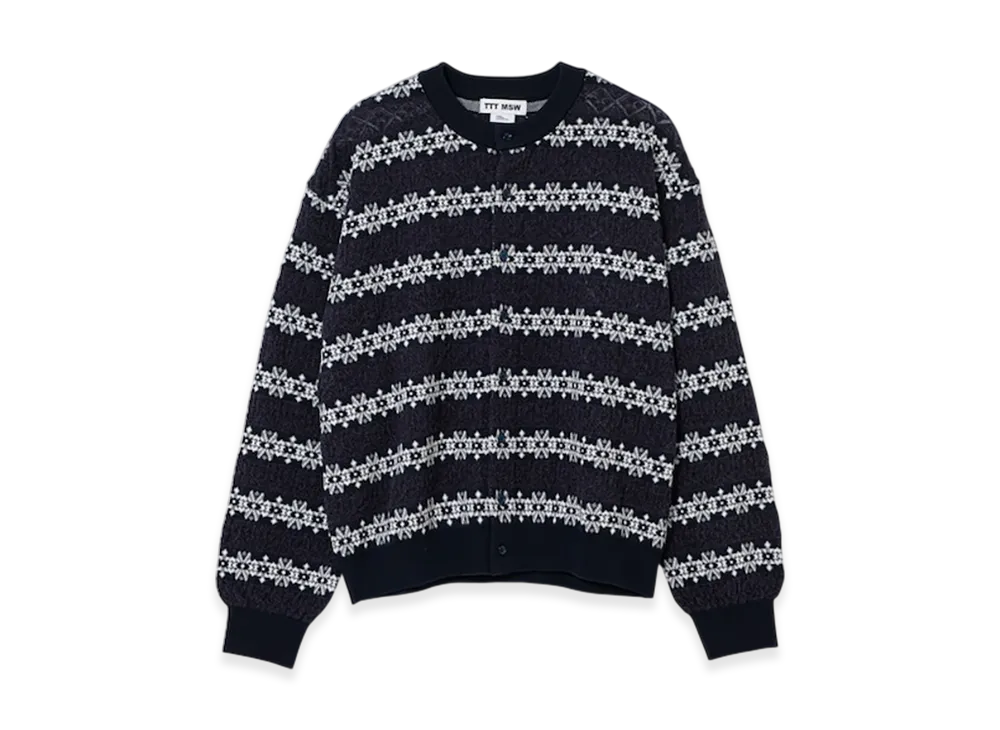 TTTMSW Crew Neck Cardigan "Navy"