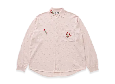 TTTMSW Flower Embroidery Knit Shirt "Pink"