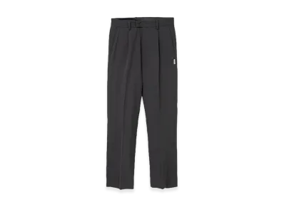 TTTMSW Wool straight slacks "Charcoal Grey"