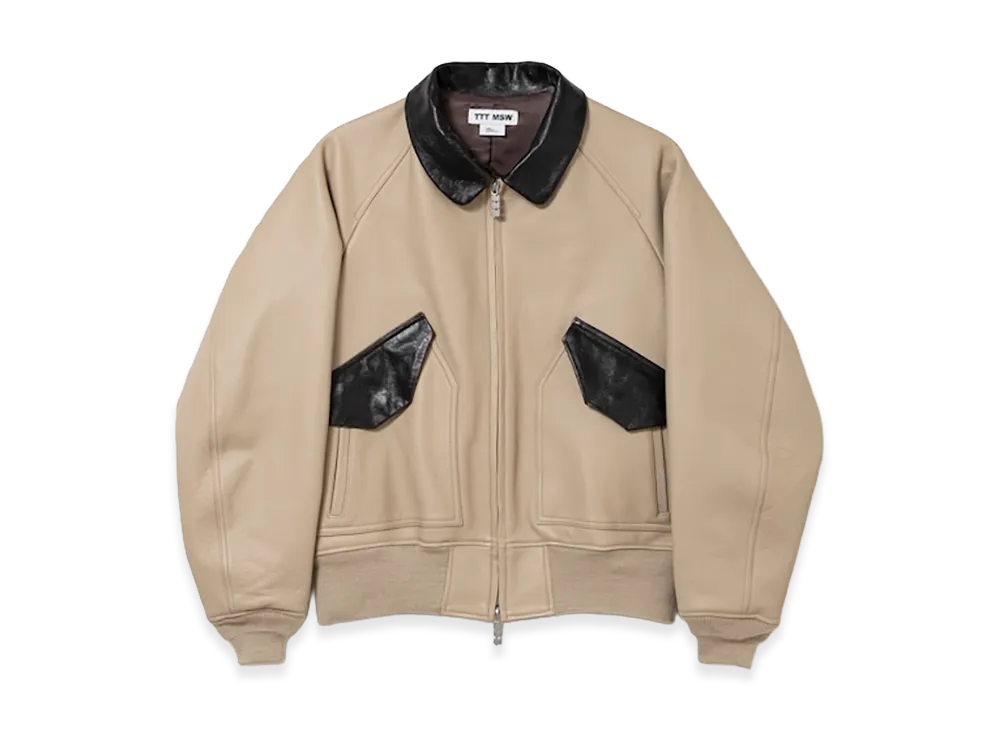 TTTMSW Leather jacket "Sand"