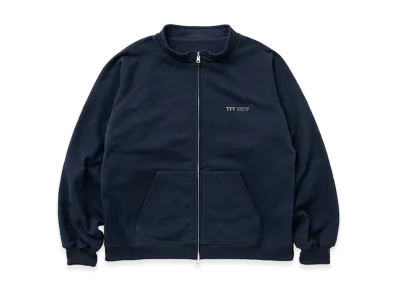TTTMSW Zip up crew neck sweat "Navy"