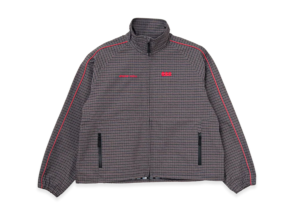 TTTMSW x SNOW HILL 3layer Track Jacket "Brown Check"