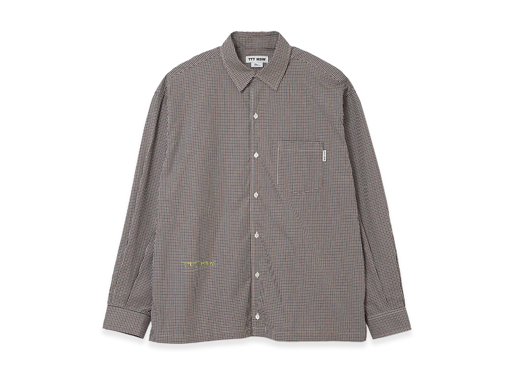 TTTMSW Regular Collar Shirt "Brown Gingham"