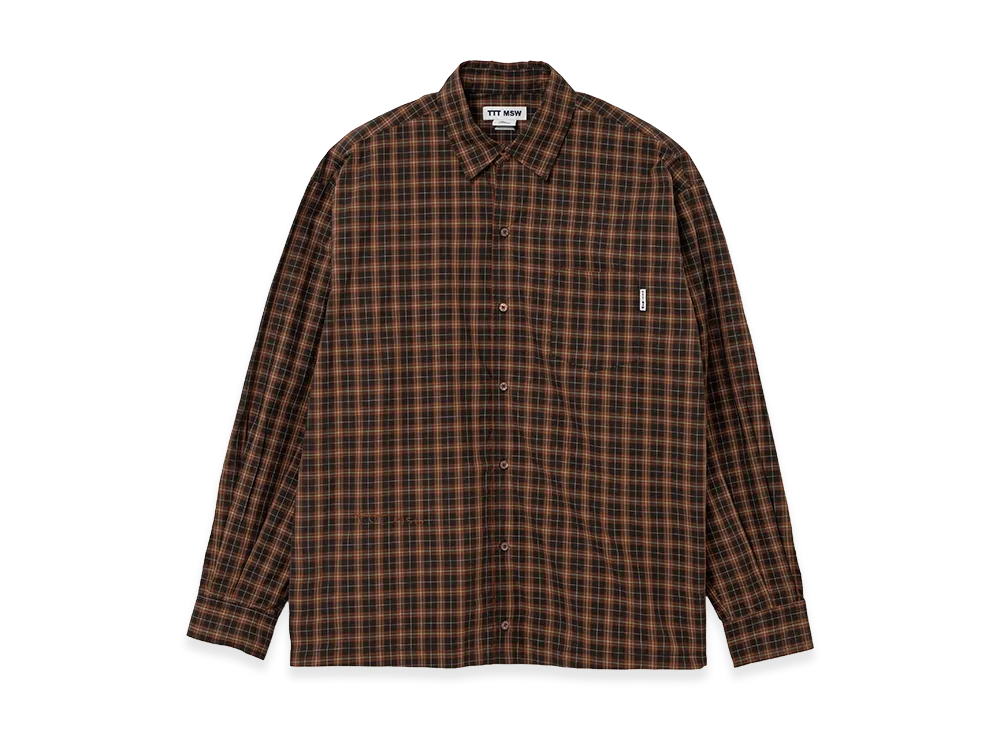 TTTMSW Regular Collar Shirt "Brown Check"