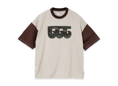 TTTMSW TTT wave logo ringer T-shirt "Beige/Camo"