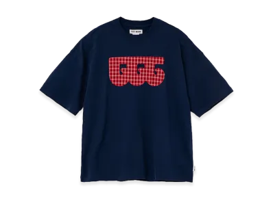 TTTMSW TTT wave logo T-shirt "Navy/Check"