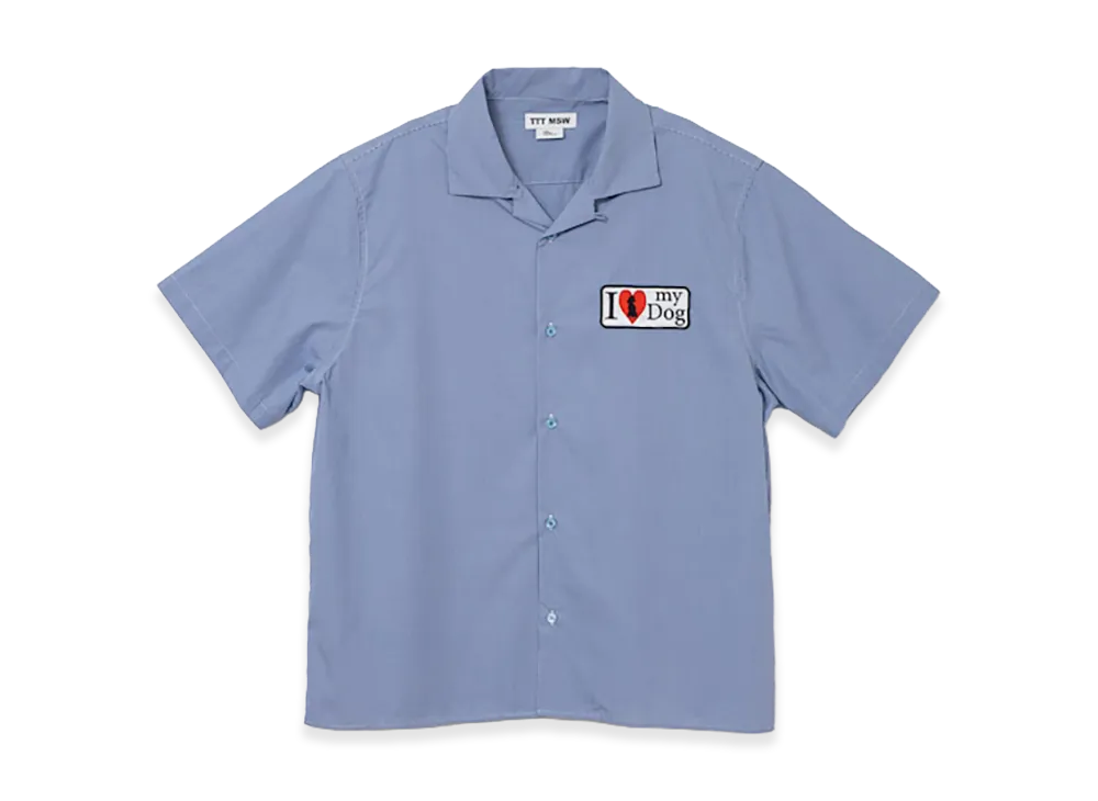TTTMSW I love my dog half sleeve shirt "Gingham Check"